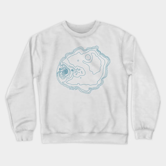 Crater Lake (v2) Crewneck Sweatshirt by simplistictees